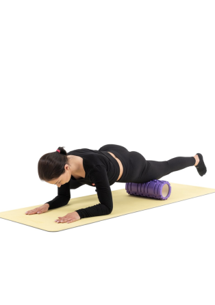 Роллер массажер (валик, ролик) Hop-Sport EVA 33см HS-A033YG фиолетовый Киев