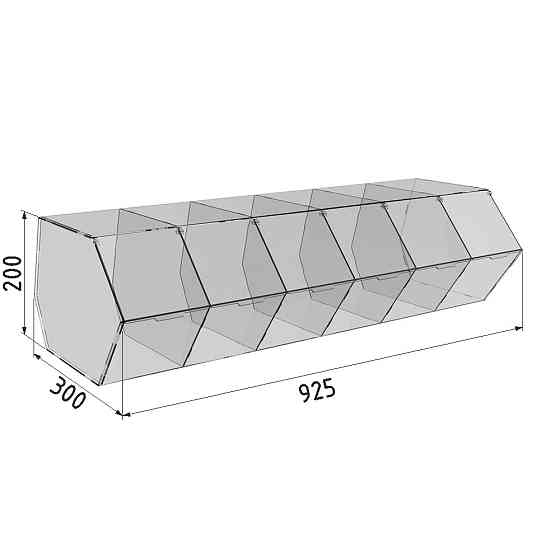 Диспенсер EKOSTAR для мармеладів, снеків, горіхів 6 комірок Київ