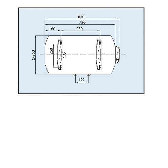 Водонагрівач LEOV LH Slim Dry 50 l горизонтальний сухий тен (50L Slim D H) (19827) (000019827) Київ