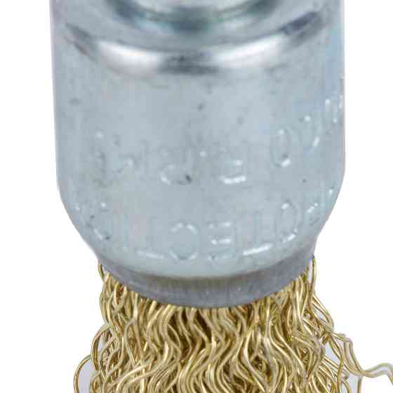 Щітка дротяна конусоподібна Ø17 мм хвостовик Ø 6 мм (латунована) GRAD (9036015) Київ