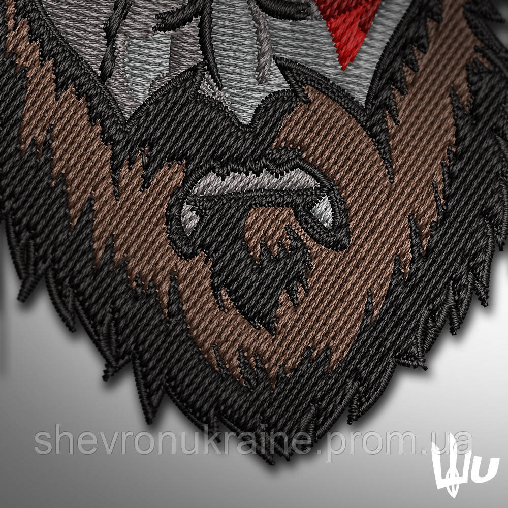 Шеврон под заказ БОГ ВОЙНЫ (Срок изготовки 3-5 дней. На липучке) Размер 9x5.7см Киев - изображение 2