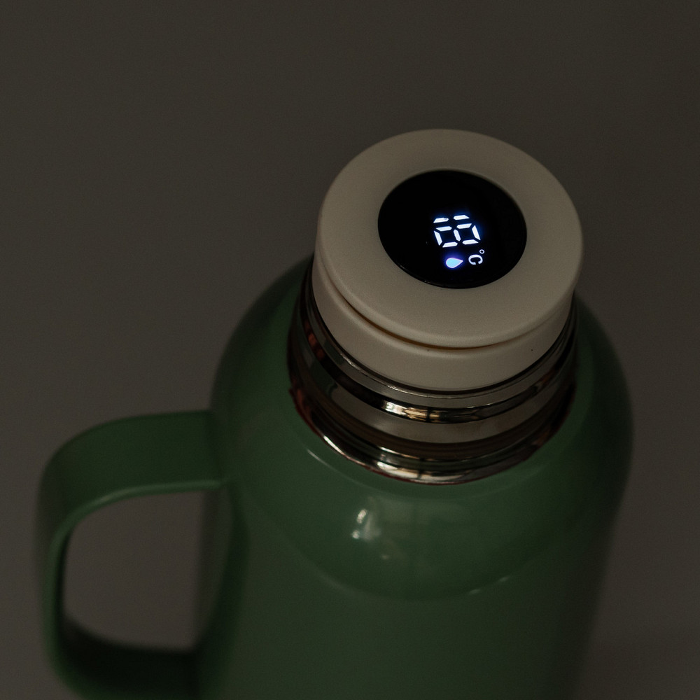 Термос Vacuum з датчиком температури на 820 мл м'ятний HP-14-55M Коломия - фото 5