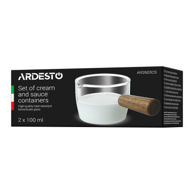 Соусница Ardesto Set of Cream and Sauce 100 мл 2 шт (AR2603CS) Винница - изображение 9