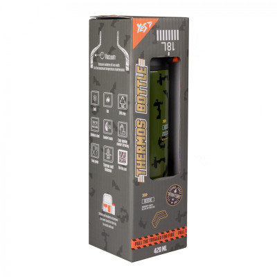 Поїльник-непроливайка Yes Термос Military 420 мл (708202) Вінниця - фото 6