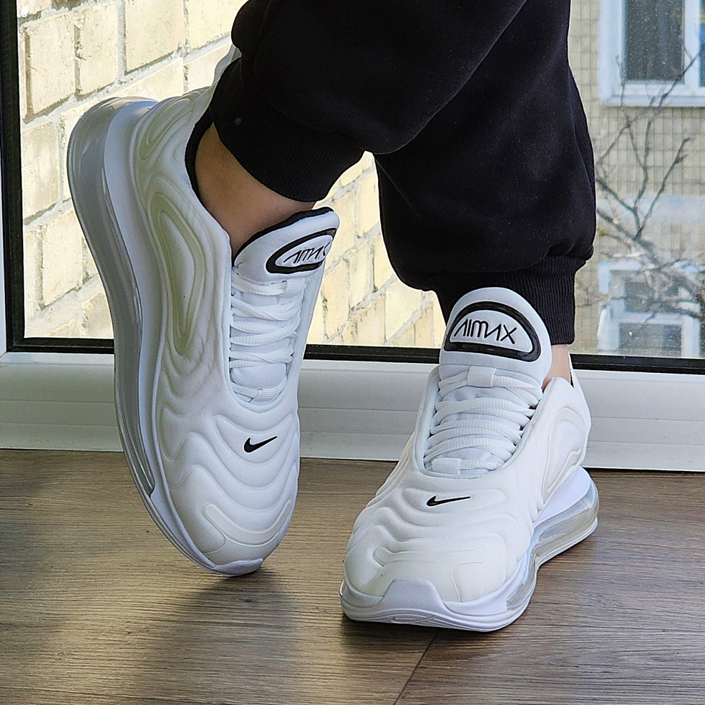 Кросівки Nike 720 Білі Чоловічі Найк з Амортизацією Тканинні Літні (розміри: 40,41,42,43,44,45) Відео Огляд Дніпро - фото 8