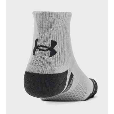 Носки Under Armour 1379510-011 Performance Tech 3 пари Qtr сірий LG (196884003012) Винница