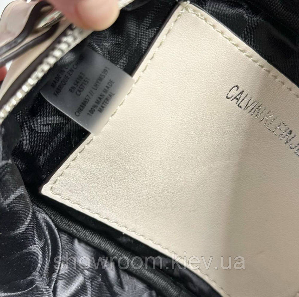 Небольшая женская сумочка на плечо Ck 2866 бежевая Киев - изображение 5