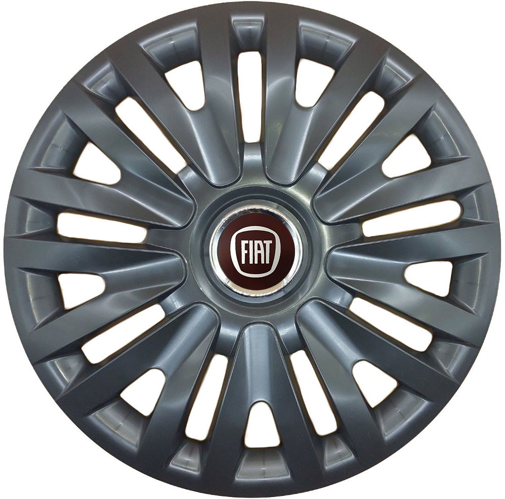 Автомобильные модельные колпаки R16 SJS Fiat 412 4шт, чёрные Киев - изображение 1