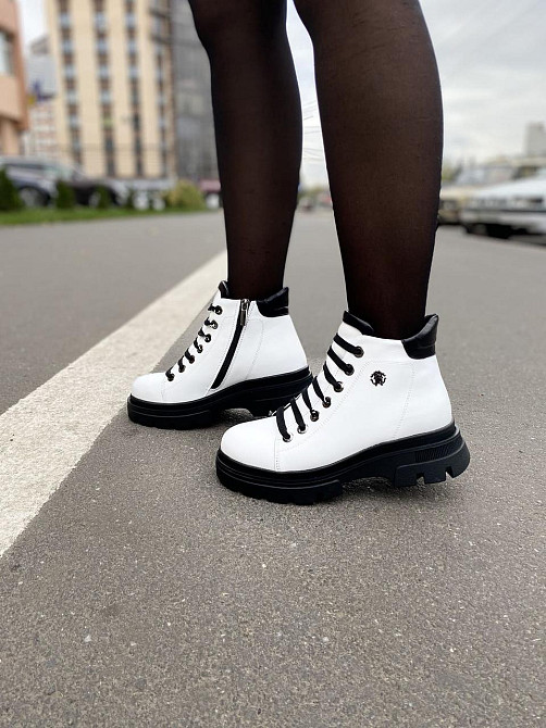 Без бренда Жіночі черевики ASTINI білі шкіра натуральна зимові (5178) 38 Коломия - фото 5