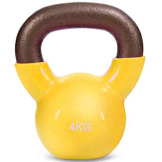 Гиря чавунна 4 кг з вініловим покриттям Zelart-5161-4 Київ