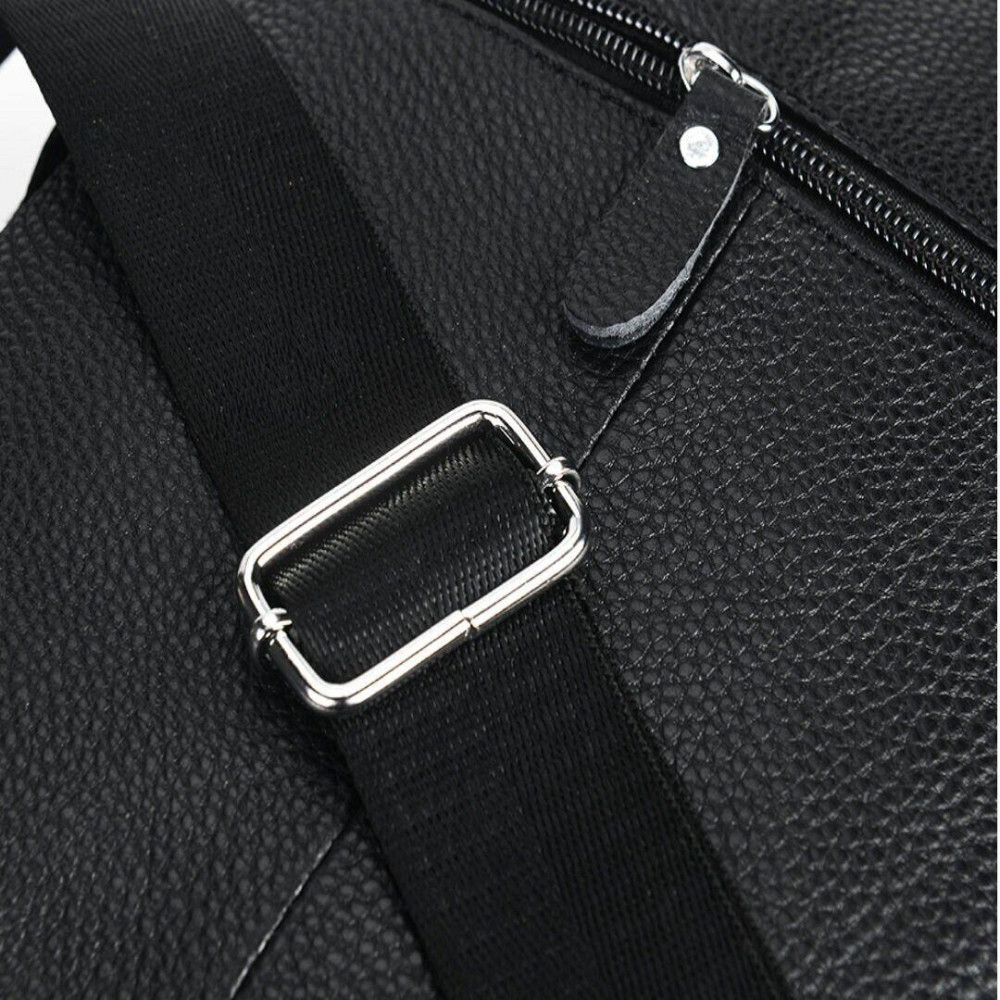 Сумка месенджер шкіряна Vintage 20247 Чорна Київ - фото 3