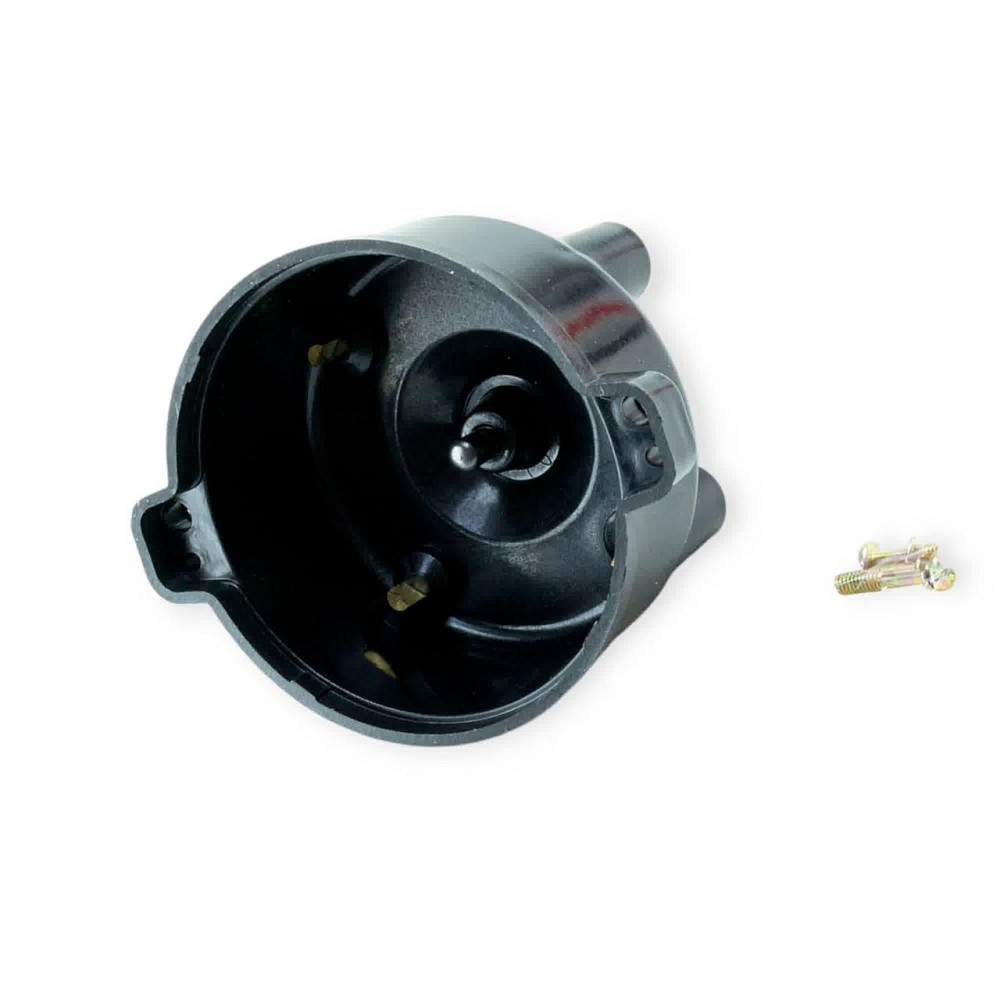 Кришка 2108, 2109, 21099, ЗАЗ 1102, 1103, 1105 Таврія (кришка розподільника запалювання чорна) мідний контакт трамблера Мукачево - фото 1