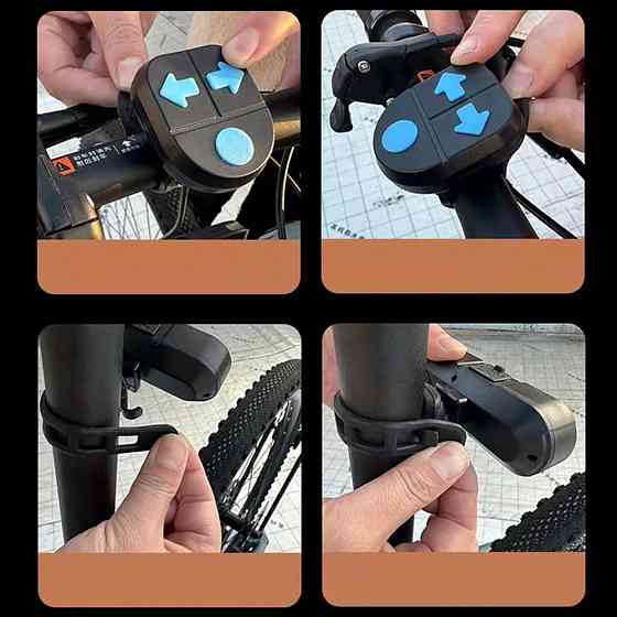 Велоліхтар з поворотами,+ Пульт,USB,CYGM-2229 STOP SBR Київ