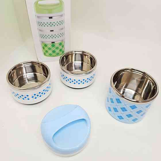 Ланч бокс для детей, Термос для домашней еды, Ланчбокс с подогревом lunchbox Судочки еды на работу PA-28 Львов