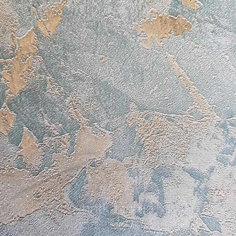 Шпалери метрові вінілові на флізелін 24 Carati Cristiana Masi під штукатурку структурні бірюзовий з золотом Київ - фото 3