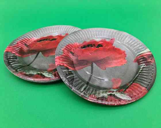 Бумажная тарелка с рисунком  18см