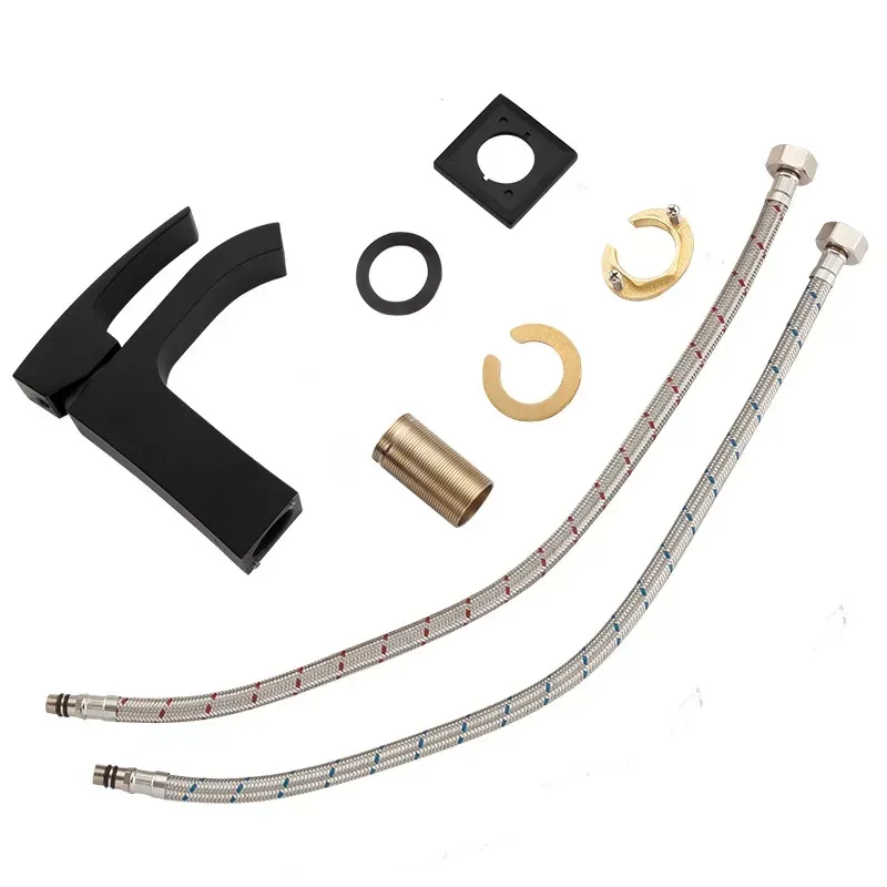 Смеситель для умывальника GAPPO G1007-6 черный Киев - изображение 7