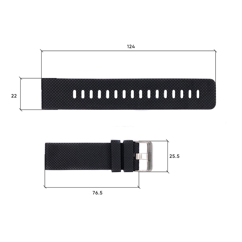 Ремінець для годинника Skmei 1416/1418/1267/1285/1293/1426/1866/1894BK Black SBR Київ - фото 3