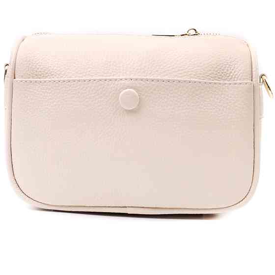 Компактная сумка кросс-боди для женщин на каждый день из натуральной кожи Vintage 22591 Белая Киев