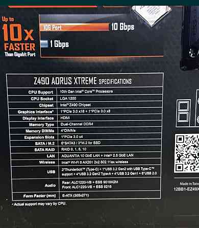 Материнська плата: AORUS Z490, Xtreme LGA 1200+ операційка. Київ