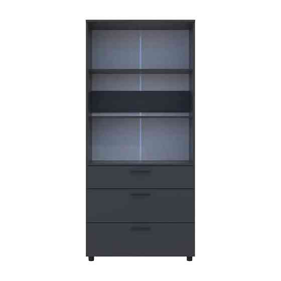 Шкаф для одежды Doros Торн Антрацит 2 ДСП/3Ш (полки) 90х51.6х200 (DRS-012072) Львов