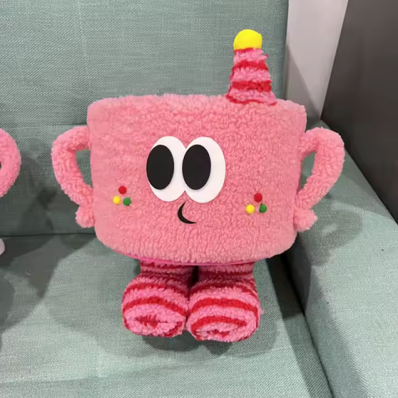 Корзина для игрушек плюшевый органайзер в детскую комнату мягкий для вещей и игрушек детская розовая Каменец-Подольский