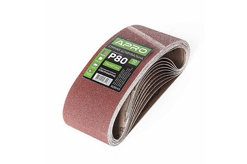 Стрічка шліфувальна нескінченна APRO P80 75×457мм (10 шт.) Рівне - фото 1