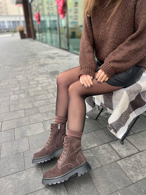 Molly Черевики жіночі MOLLY 12-16 коричневі (зима, замша натуральна) (5715) 40 Коломыя - изображение 8