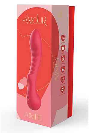 Вибратор рельефный для точки G Dream Toys Amour Aimee, красный Sex Aura Киев