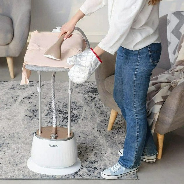 Професійний ручний відпарювач, Потужний побутовий портативний відпарювач для одягу якісний PF-98 Львів - фото 1