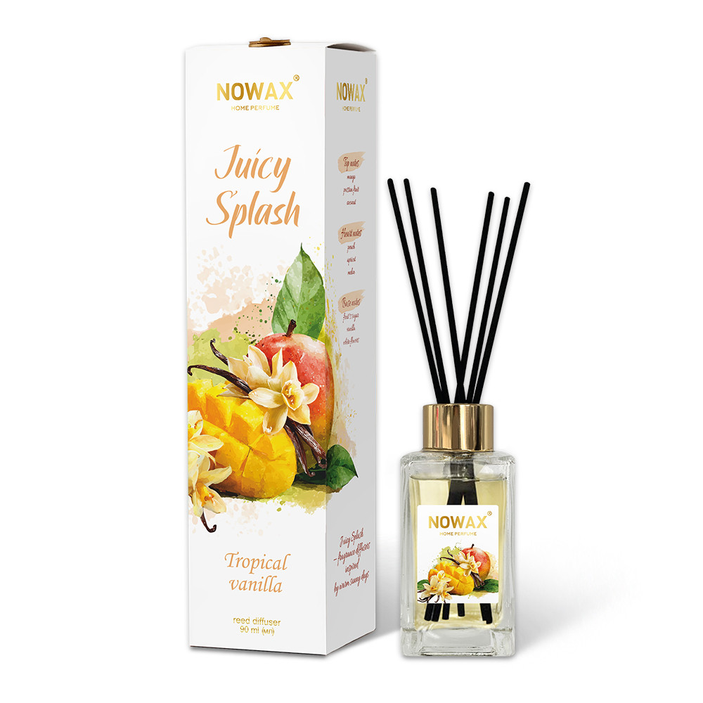 Аромадифузор с палочками Nowax Juicy Splash - Tropical Vanilla 90мл Львов - изображение 1