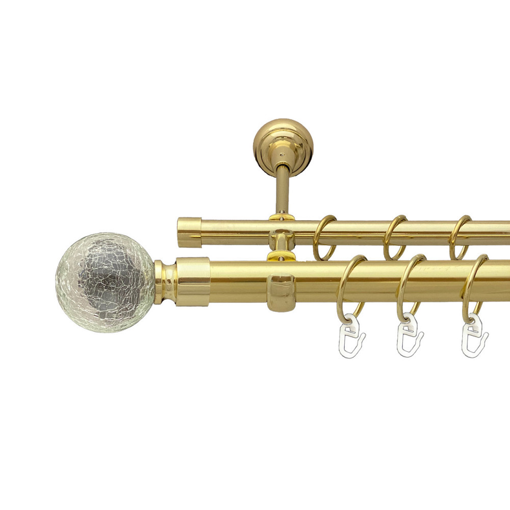 Карниз Orvit Сепія металевий дворядний відкритий Золото 25\19 мм 300 см (00-00012829) Львів - фото 1