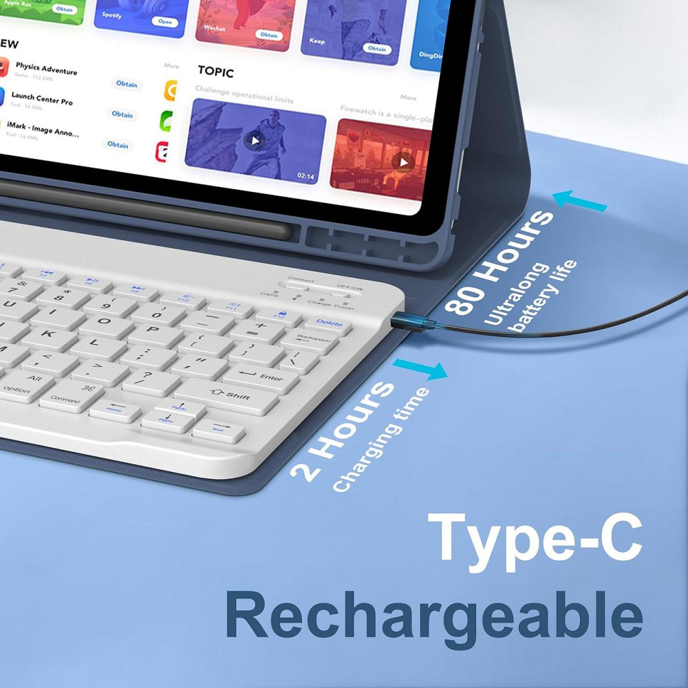 Чохол книжка Samsung Tab A9+ Plus X210 X215 11" клавіатура Одеса - фото 4