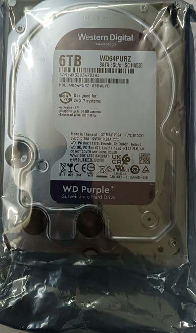 Жорсткий Диск: HDD WD Purple 6TB. Київ - фото 2