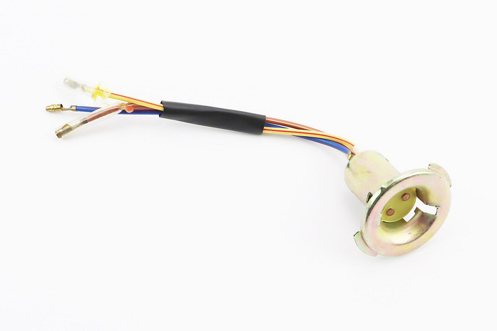 Патрон лампи фари цоколь BA20D метал 2 "вуса" Київ - фото 1