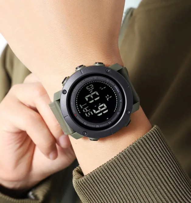 Чоловічий спортивний годинник з компасом Skmei 2095 (Зелений) Вінниця - фото 5