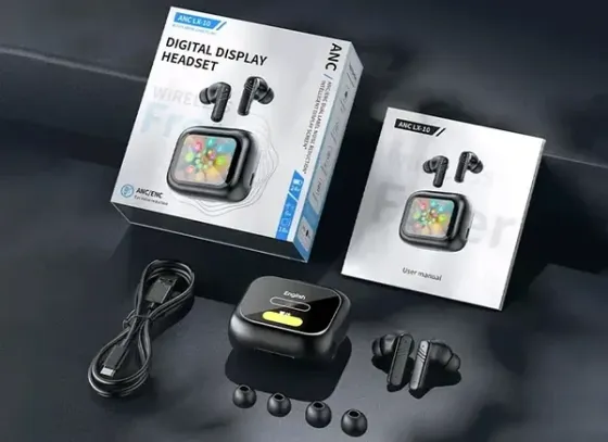 Бездротові навушники LX10 TWS Earbuds з LED дисплеєм час роботи 120 годин Type-C Київ