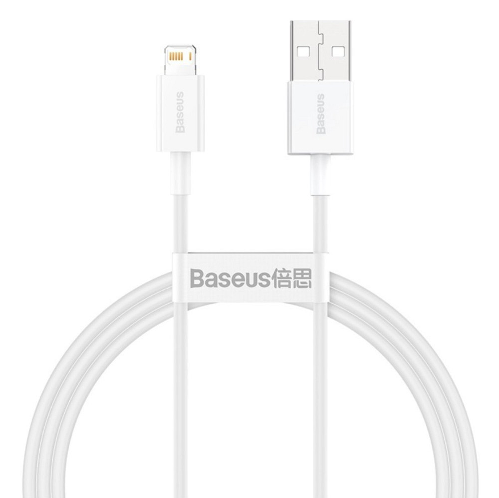 Кабель Baseus Superior Series USB to iP 2.4A 1m White Київ - фото 1