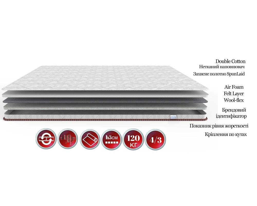 Ортопедичний матрас Втіха колекції Вишиванка ТМ Family Sleep 140х200 Харків - фото 1