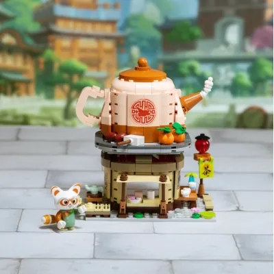 Конструктор Pantasy Kung Fu Panda Кунгфу Панда Міні Вид на вулицю - Чайна лавка Шифу (86507) Вінниця - фото 2