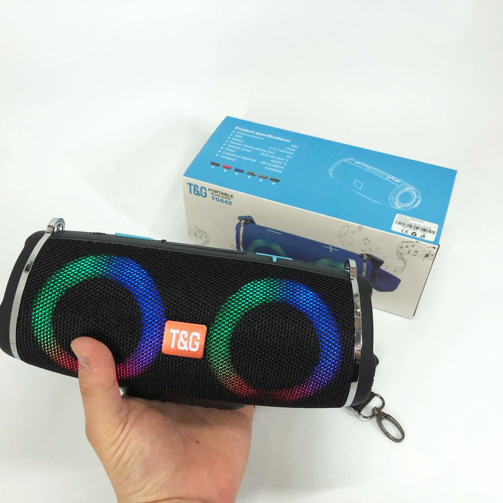 Светомузыкальная портативная колонка TG642, Колонка музыкальная с подсветкой bluetooth TY-99 Львов - изображение 16