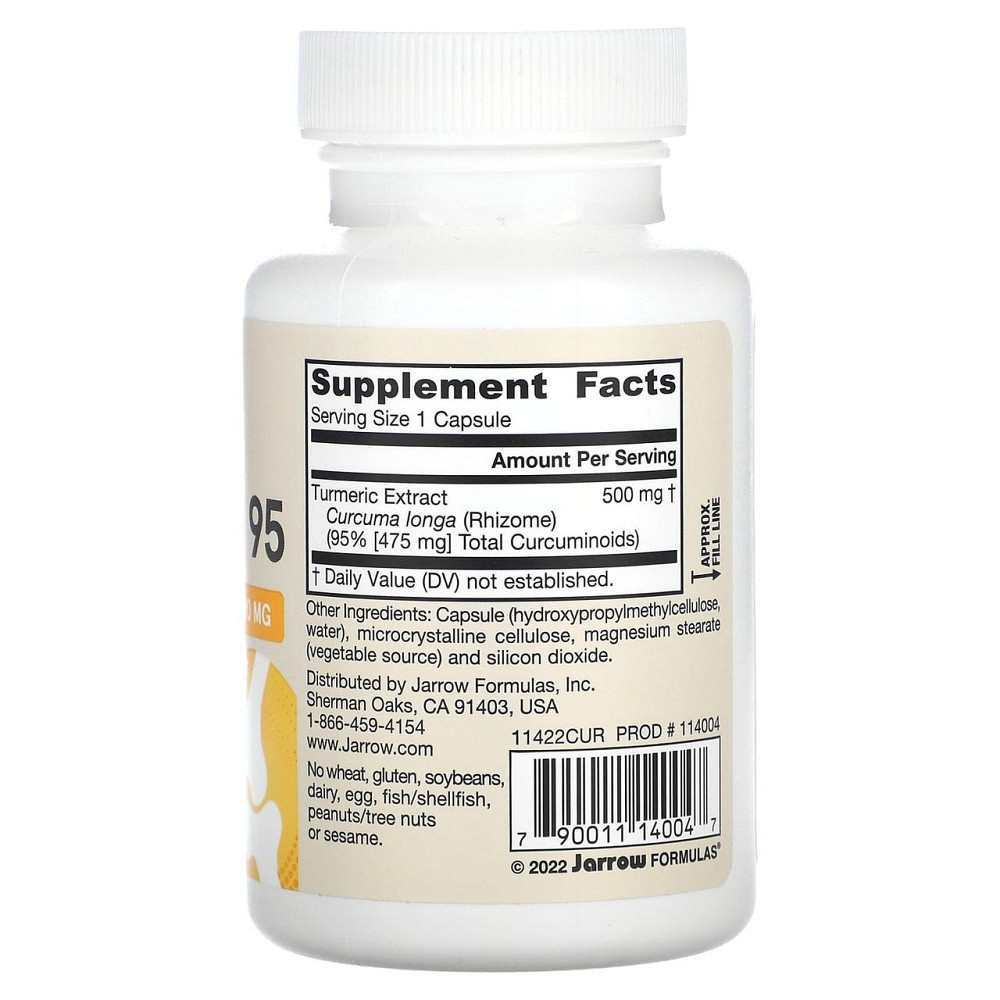 Куркумін 95 (екстракт куркумм) Jarrow Formulas Curcumin 500 мг 60 капс Київ - фото 2