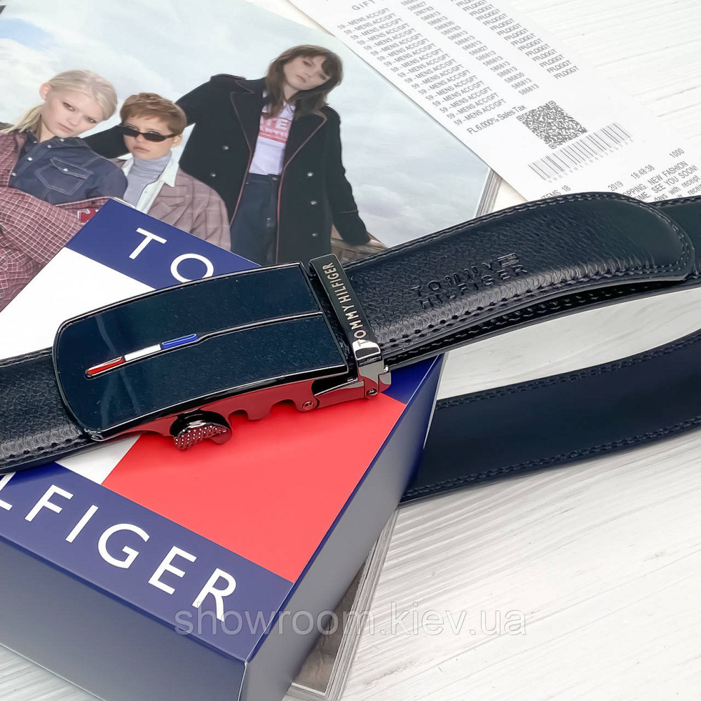 Мужской ремень с пряжкой автомат TH (066) Киев - изображение 2