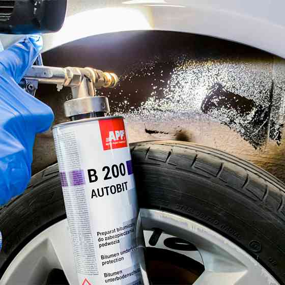 Засіб для захисту шасі під пістолет (баранек) Autobit B200 1л APP чорний, 050611 Винница