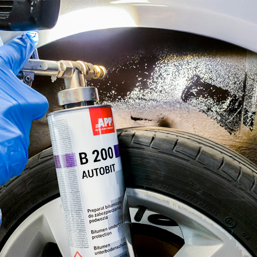 Засіб для захисту шасі під пістолет (баранек) Autobit B200 1л APP чорний, 050611 Винница - изображение 2