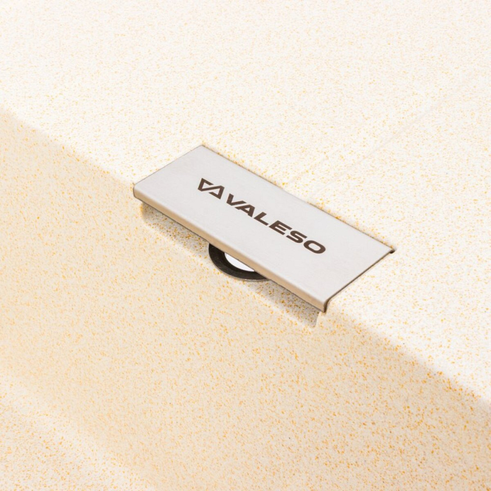 Гранітна мийка для кухні VALESO ZIRKONE 6250 матова Пісок Коломыя - изображение 8