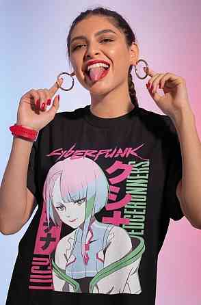 Футболка для мальчика аниме Винтаге Спекиал Аниме Лове оверсайз (рост от 165 до 180 ) Черний AnimeJ1202m Днепр