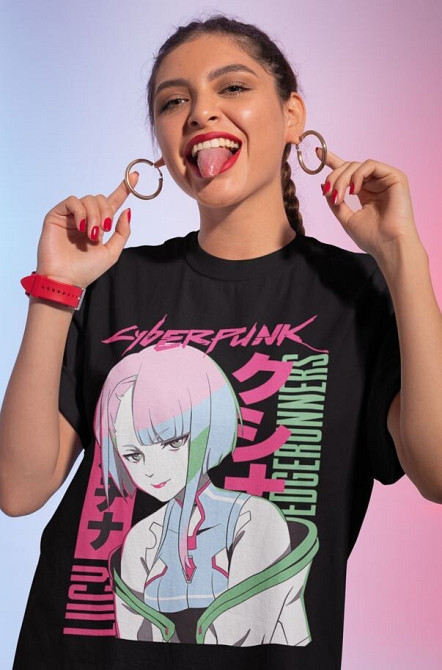 Футболка для хлопчика з аніме принтом Вінтаге Спекіал Аніме Лове оверсайз (зріст від 165 до 180) Чорний AnimeJ1202m Дніпро - фото 2