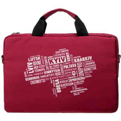 Сумка для ноутбука Vinga 15.6&quot; NB1502 Burgundy, white print (NB1502UWBY) Вінниця