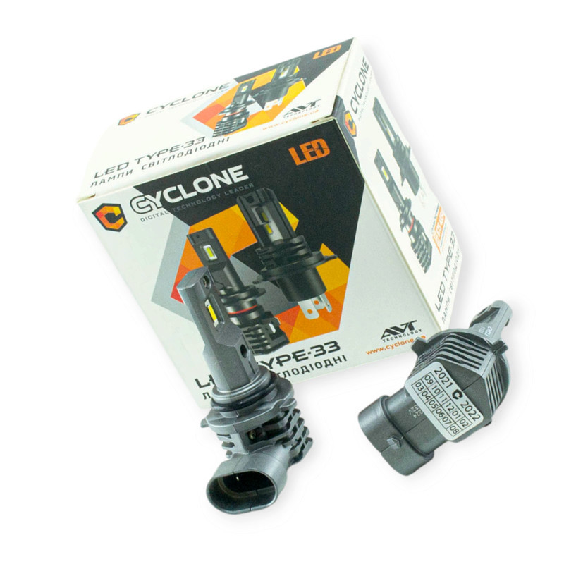 Автолампа HB4 12V Type 33 12W 5000K 4800L LED радіатор Мукачево - фото 1
